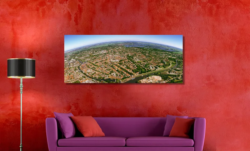 Gouda op Canvas 120 x 50 cm met 2 cm Spieraam