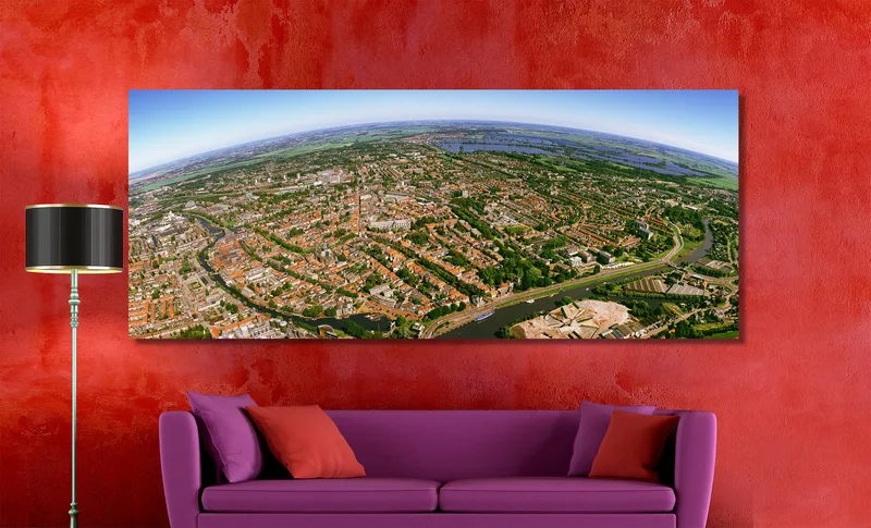 Gouda op Canvas 200 x 90 cm met 2 cm Spieraam