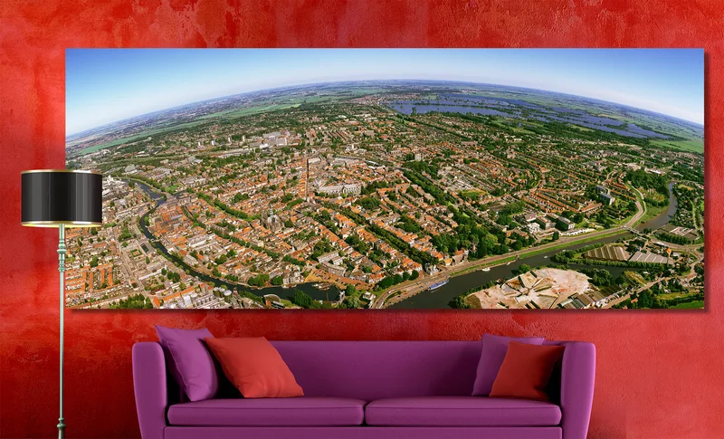 Gouda op Canvas  240 x 100 cm met 2 cm Spieraam