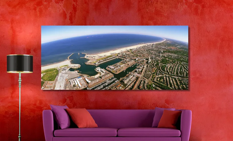 Scheveningen op Canvas 170 x 70 cm met 2 cm Spieraam