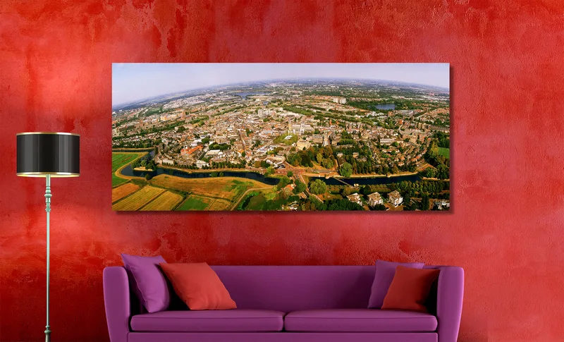 Den Bosch op Canvas 170 x 70 cm met 2 cm Spieraam