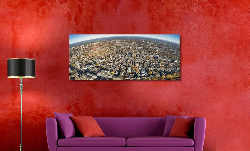 Utrecht op Canvas 120 x 50 cm met 2 cm Spieraam